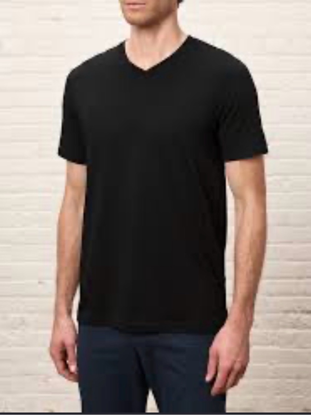 Pact Organic Softspun V-Neck Tee SIZE L